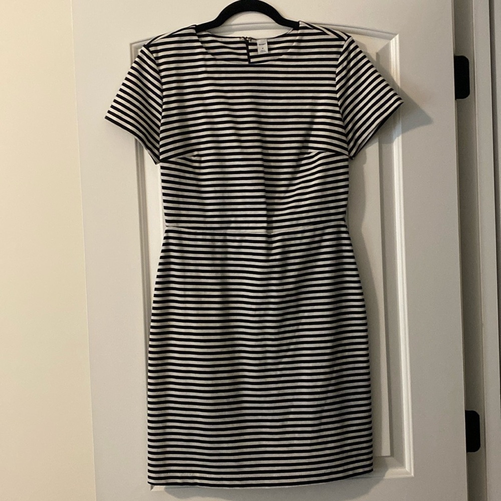 Short Sleeve Striped Dress